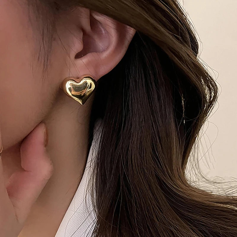 Earrings for Women - Love Heart Shape Stud