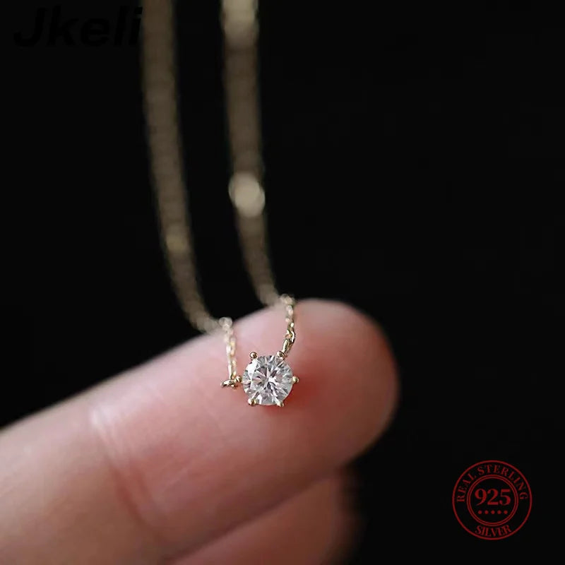 Necklace for Women - 18K Gold Plated 925 Sterling Silver with Zirconia.